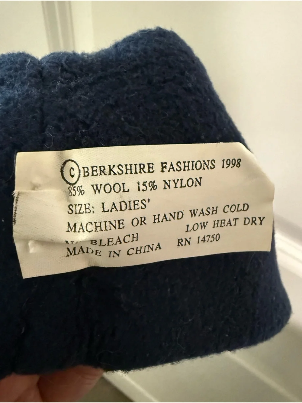 Rare Vintage Berkshire Nordic Wool Headband Mens womens or kids unisex
